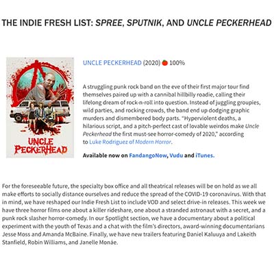 THE INDIE FRESH LIST: SPREE, SPUTNIK, AND UNCLE PECKERHEAD